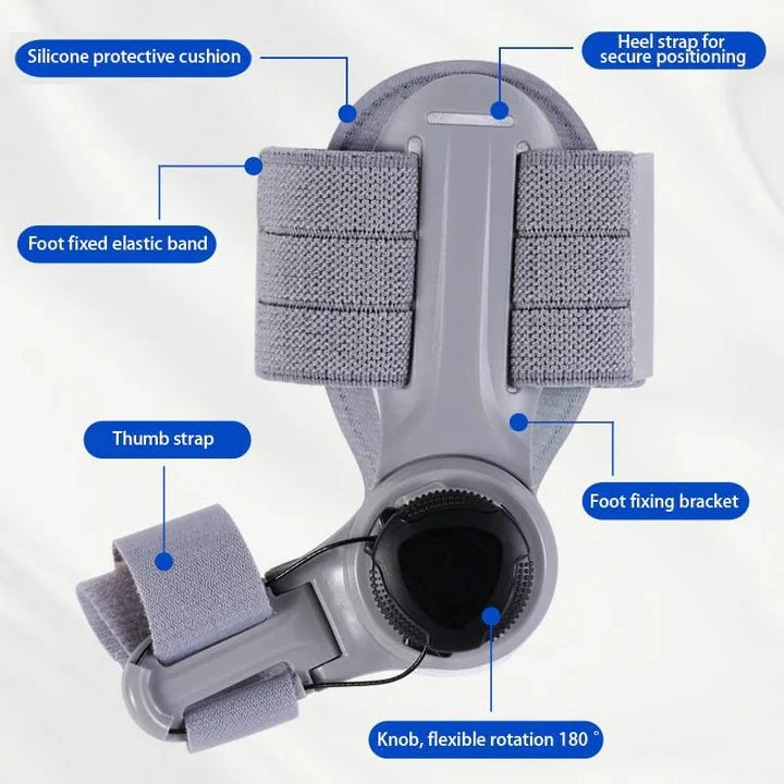 Toe Spacer Adjustable 3D Knob & Silicone Heel Strap
