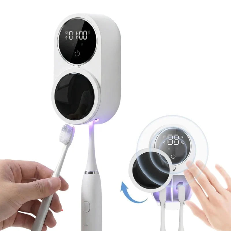 Toothbrush Sanitizer UV Touchless Wall-Mount USB-C