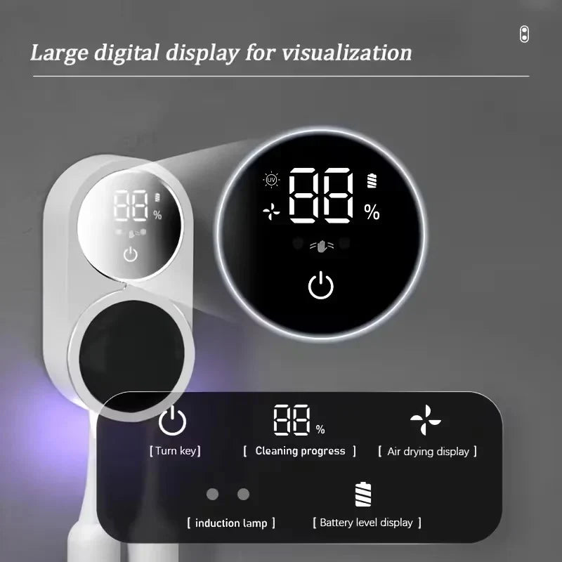 Toothbrush Sanitizer UV Touchless Wall-Mount USB-C