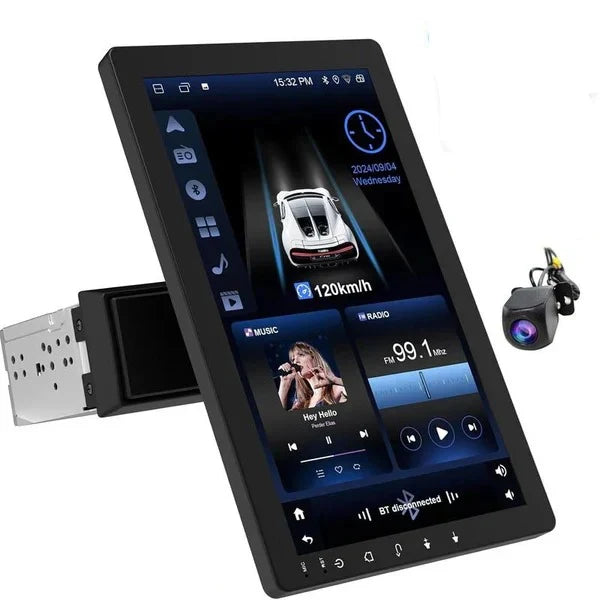 Touchscreen Car Stereo Rotating Screen & Backup Camera