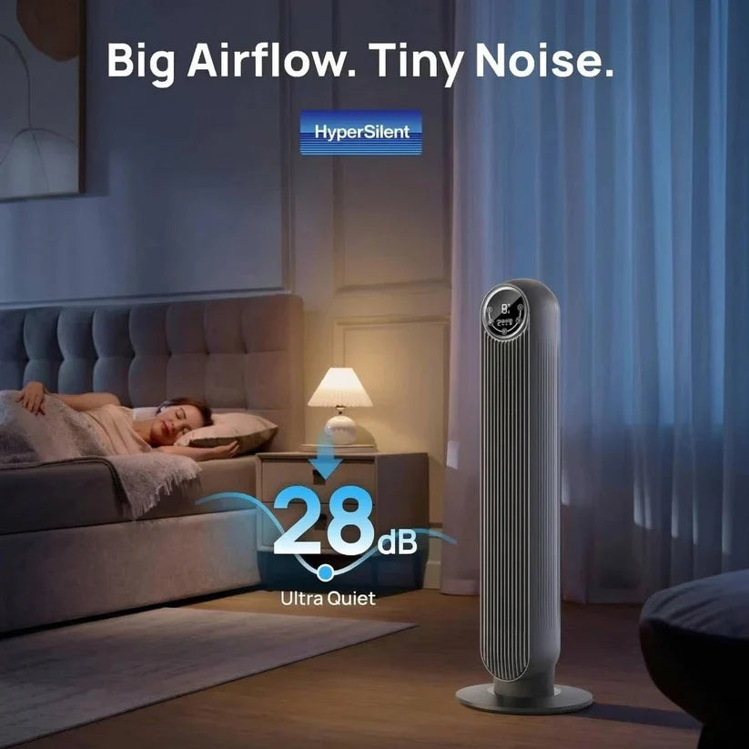 Tower Fan Brushless Motor 8 Speeds Remote & Timer