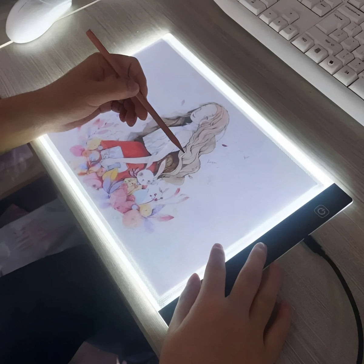Tracing Light Pad Adjustable Brightness Flicker Free USB Powered