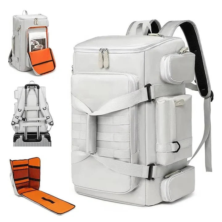 Travel Backpack Multi-Compartment Padded 16-Inch Laptop & Trolley Strap