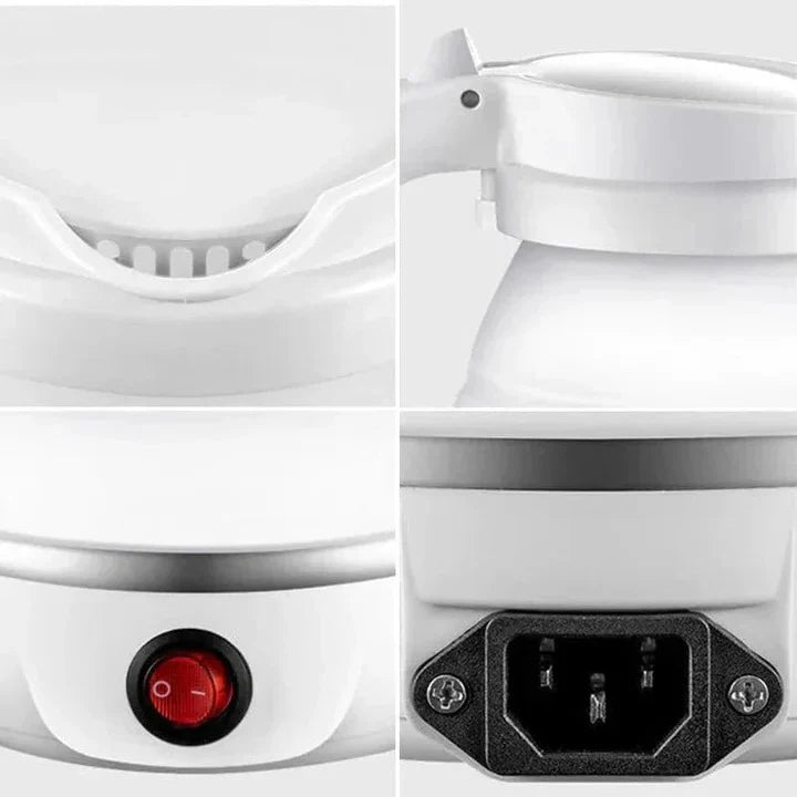 Travel Kettle Collapsible Silicone Stainless Steel Base