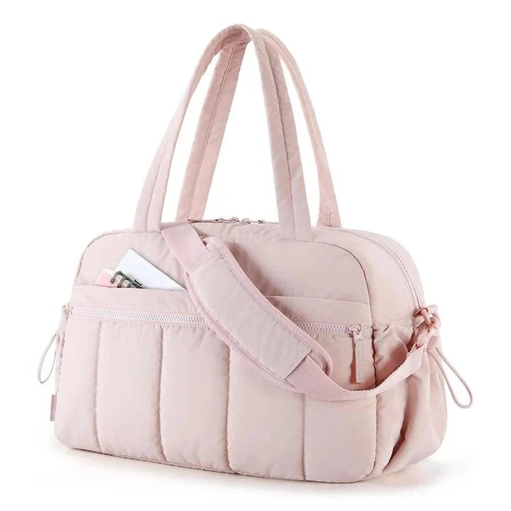 Travel Toiletry Bag Water-Resistant Wet-Dry Compartment & Luggage Sleeve