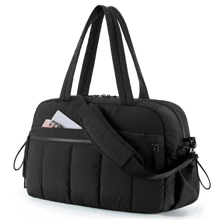 Travel Toiletry Bag Water-Resistant Wet-Dry Compartment & Luggage Sleeve