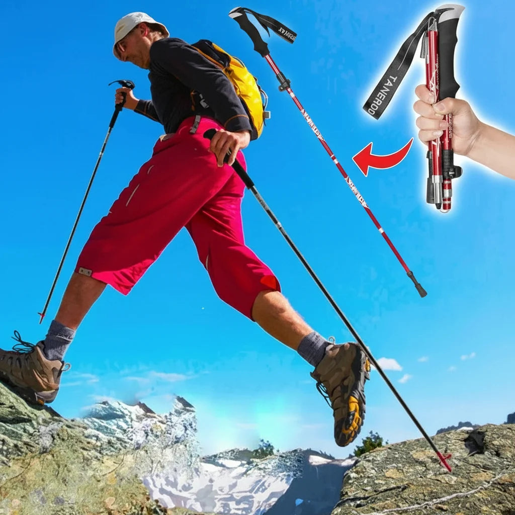 Trekking Pole Telescoping Aluminum Ergonomic Grip