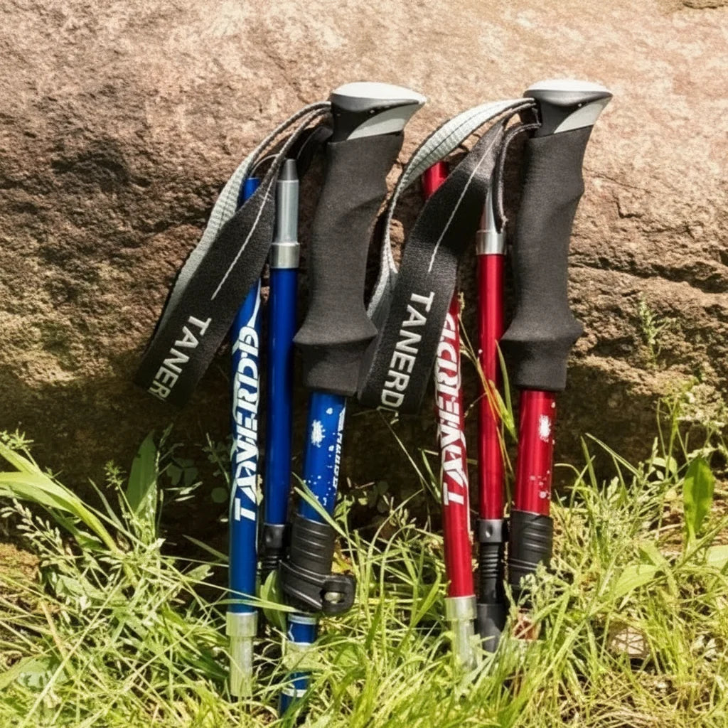 Trekking Pole Telescoping Aluminum Ergonomic Grip