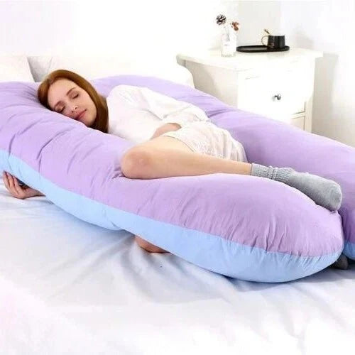 U-Shaped Body Pillow Adjustable Shredded Memory Foam Machine-Washable Cover