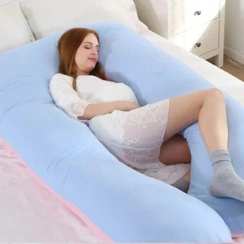 U-Shaped Body Pillow Adjustable Shredded Memory Foam Machine-Washable Cover