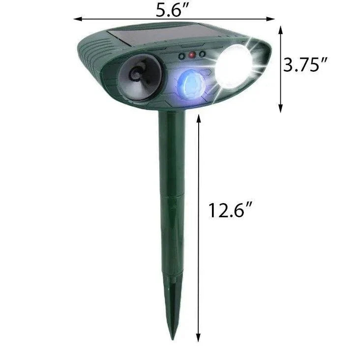 Ultrasonic Repeller Solar-Powered Motion-Activated 2,400 Sq Ft