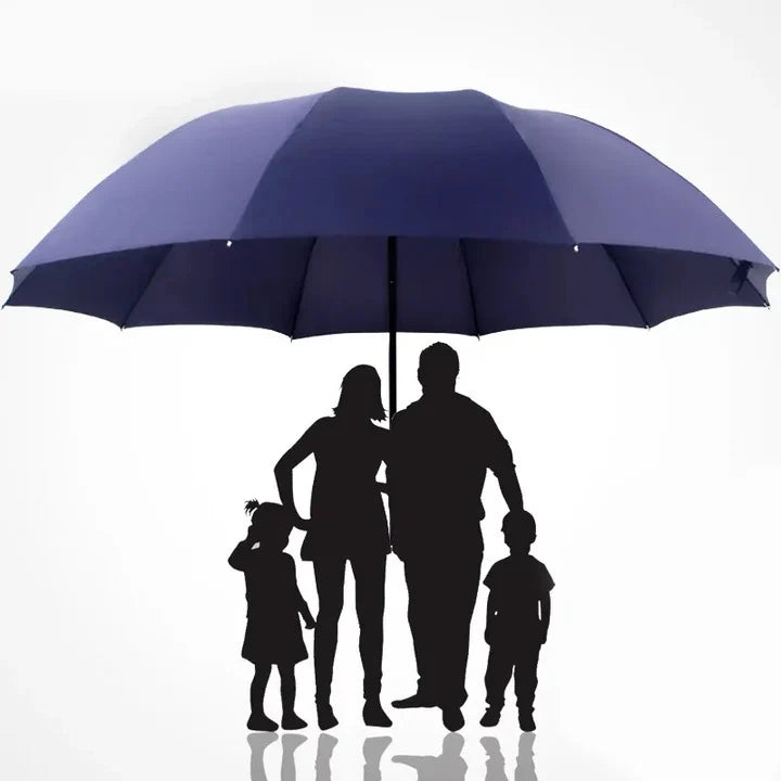 Umbrella Auto Open 51-Inch Canopy & Windproof Frame