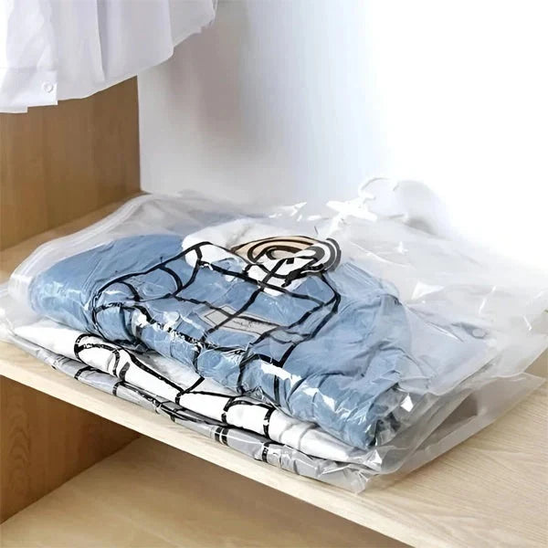 Vacuum Storage Bags Hanging Vertical Compression Set of 4