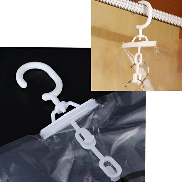 Vacuum Storage Bags Hanging Vertical Compression Set of 4