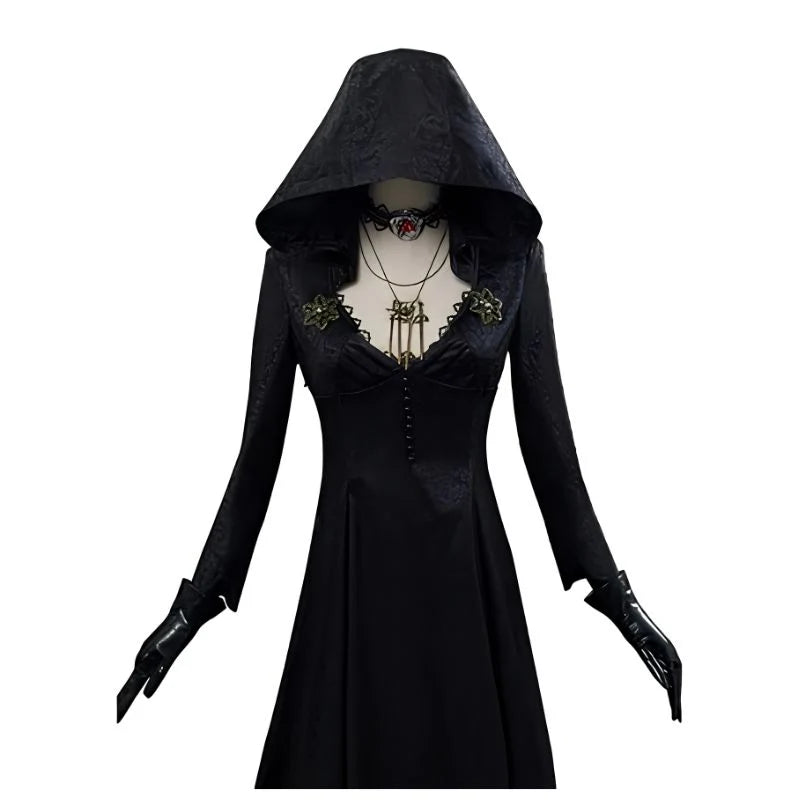 Vampire Cosplay Outfit Jacquard Satin Complete Set