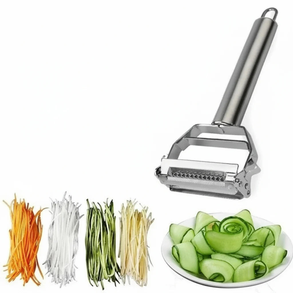Vegetable Peeler Dual Blade Julienne & Peeling Stainless Steel