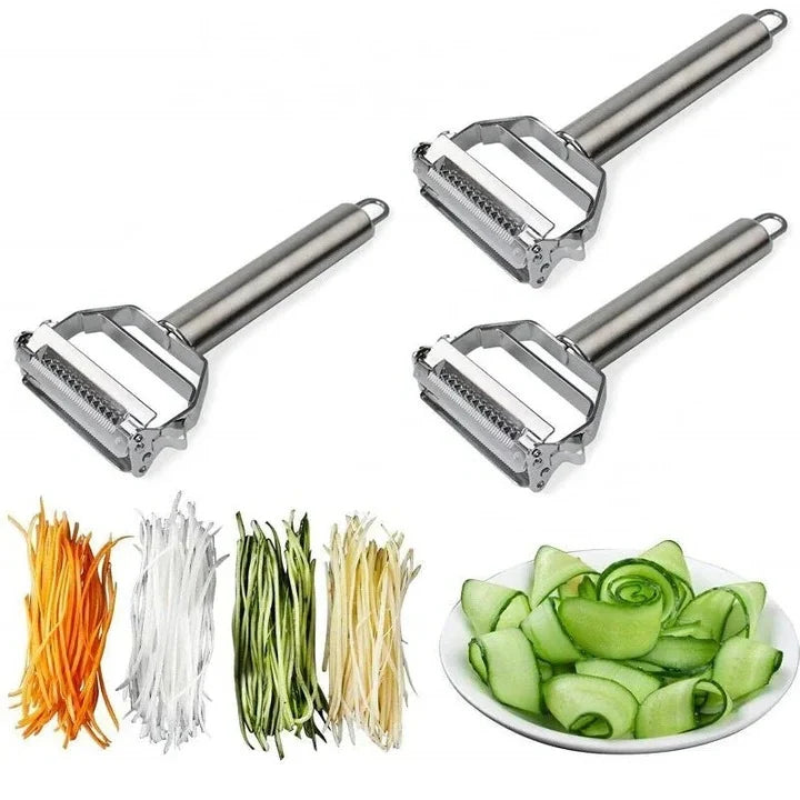 Vegetable Peeler Dual Blade Julienne & Peeling Stainless Steel