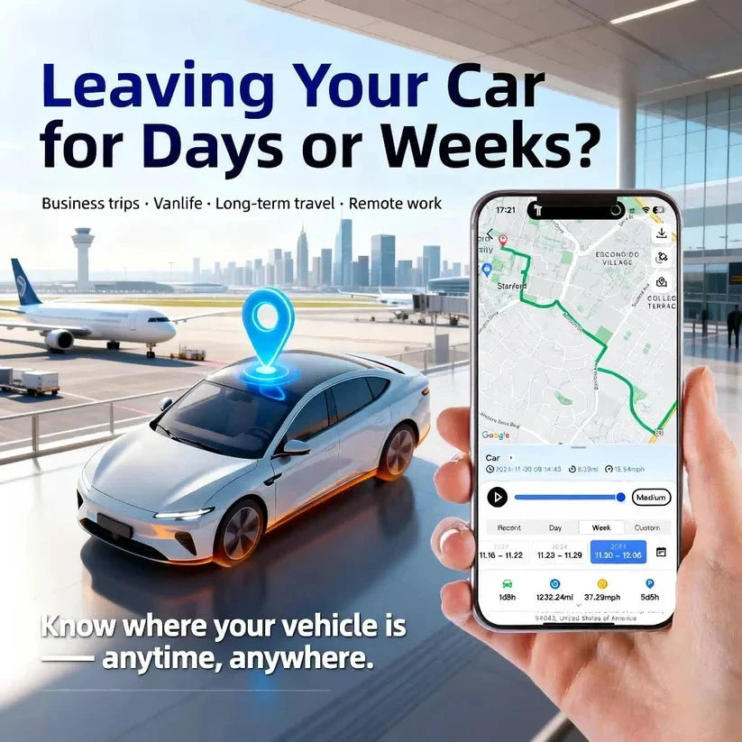 Vehicle GPS Tracker Wireless & Live Tracking 6000mAh Battery