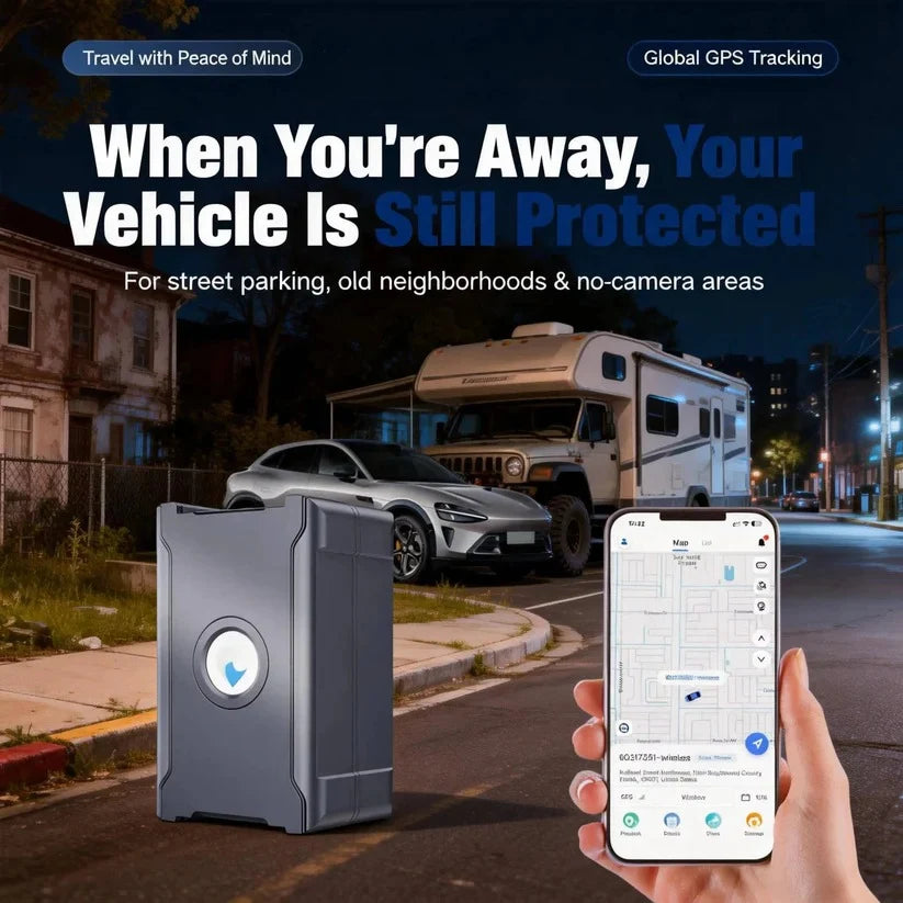 Vehicle GPS Tracker Wireless & Live Tracking 6000mAh Battery