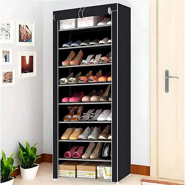 Vertical Shoe Rack Slim Tool-Free Holds 30 Pairs