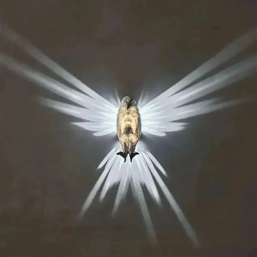 Wall Light 3D Wing Projection Warm White LED