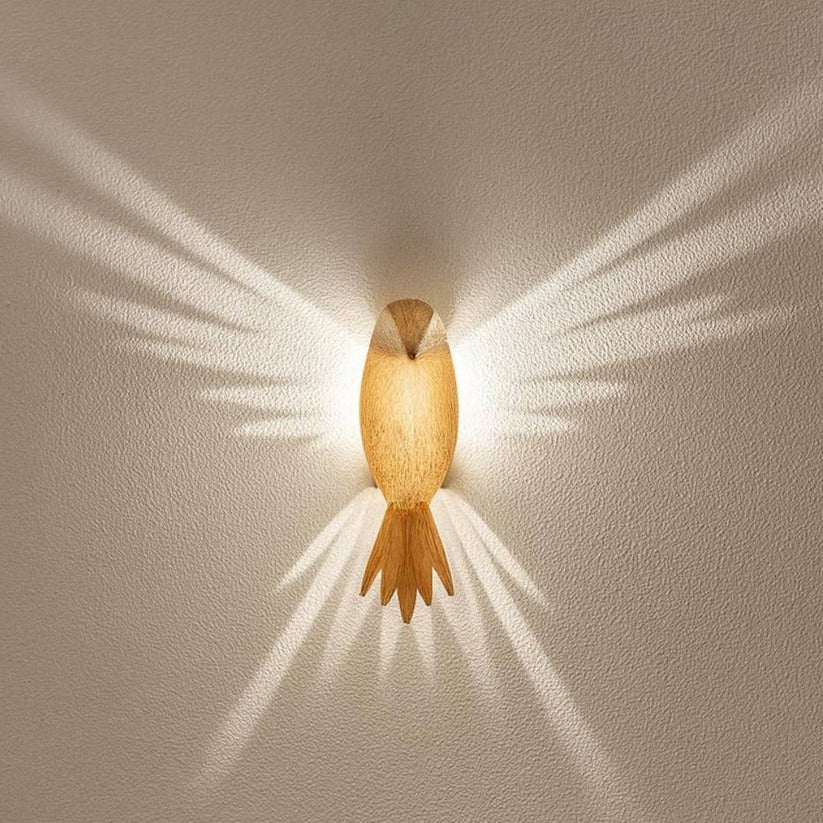 Wall Light 3D Wing Projection Warm White LED