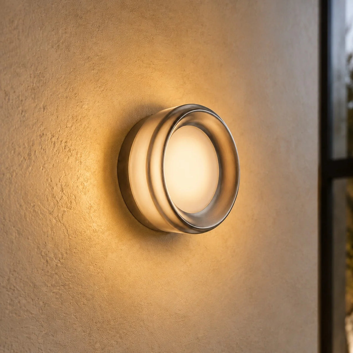 Wall Light Circular Aluminum 13.5cm Warm White LED