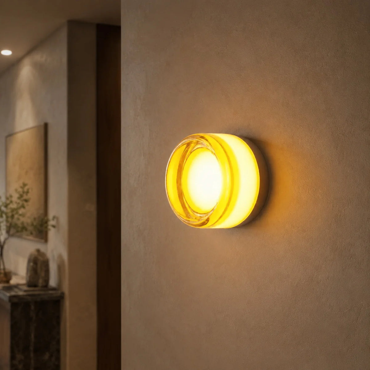 Wall Light Circular Aluminum 13.5cm Warm White LED