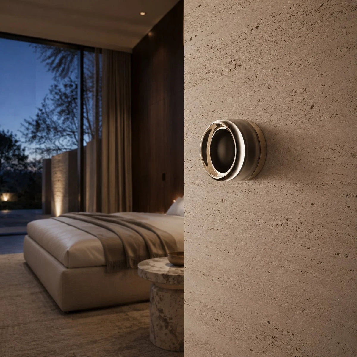 Wall Light Circular Aluminum 13.5cm Warm White LED
