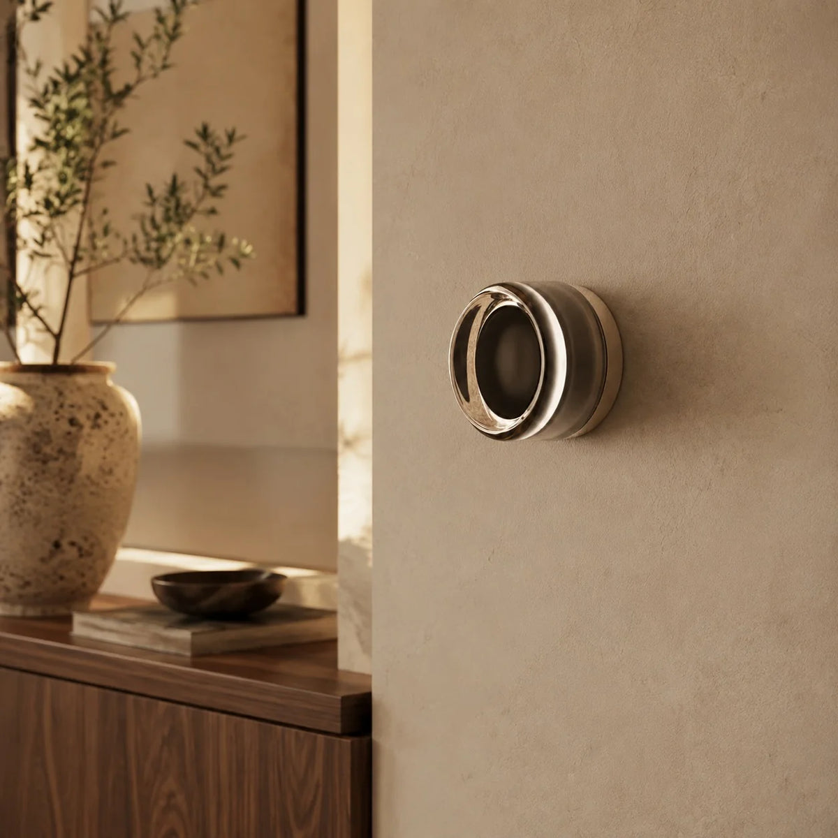 Wall Light Circular Aluminum 13.5cm Warm White LED