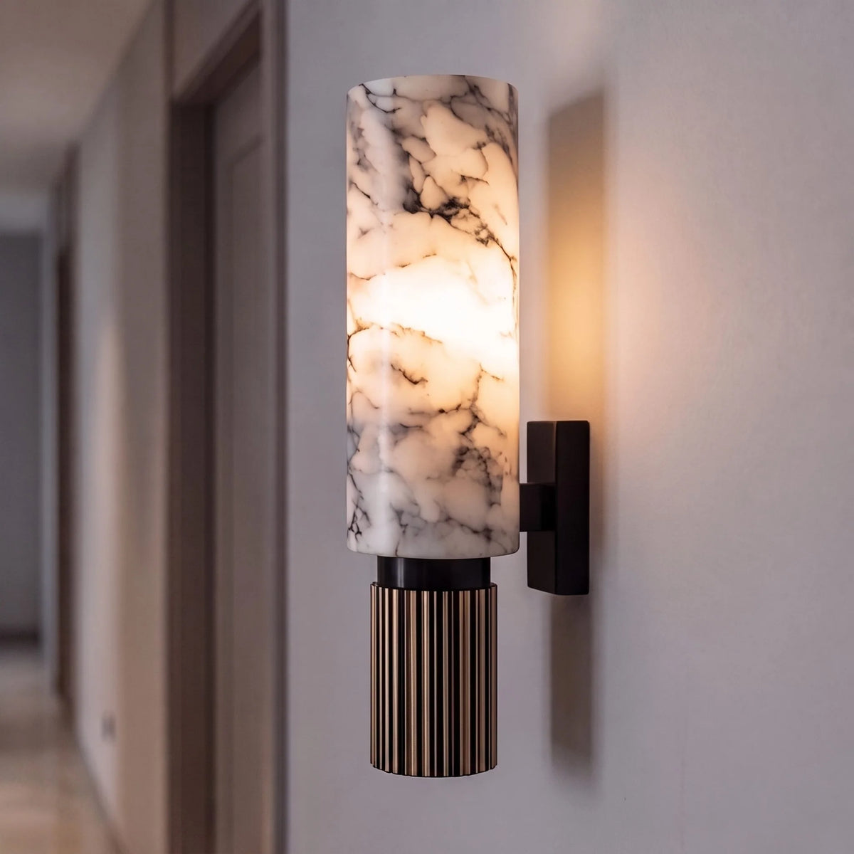 Wall Light Polished Marble Hardwired LED