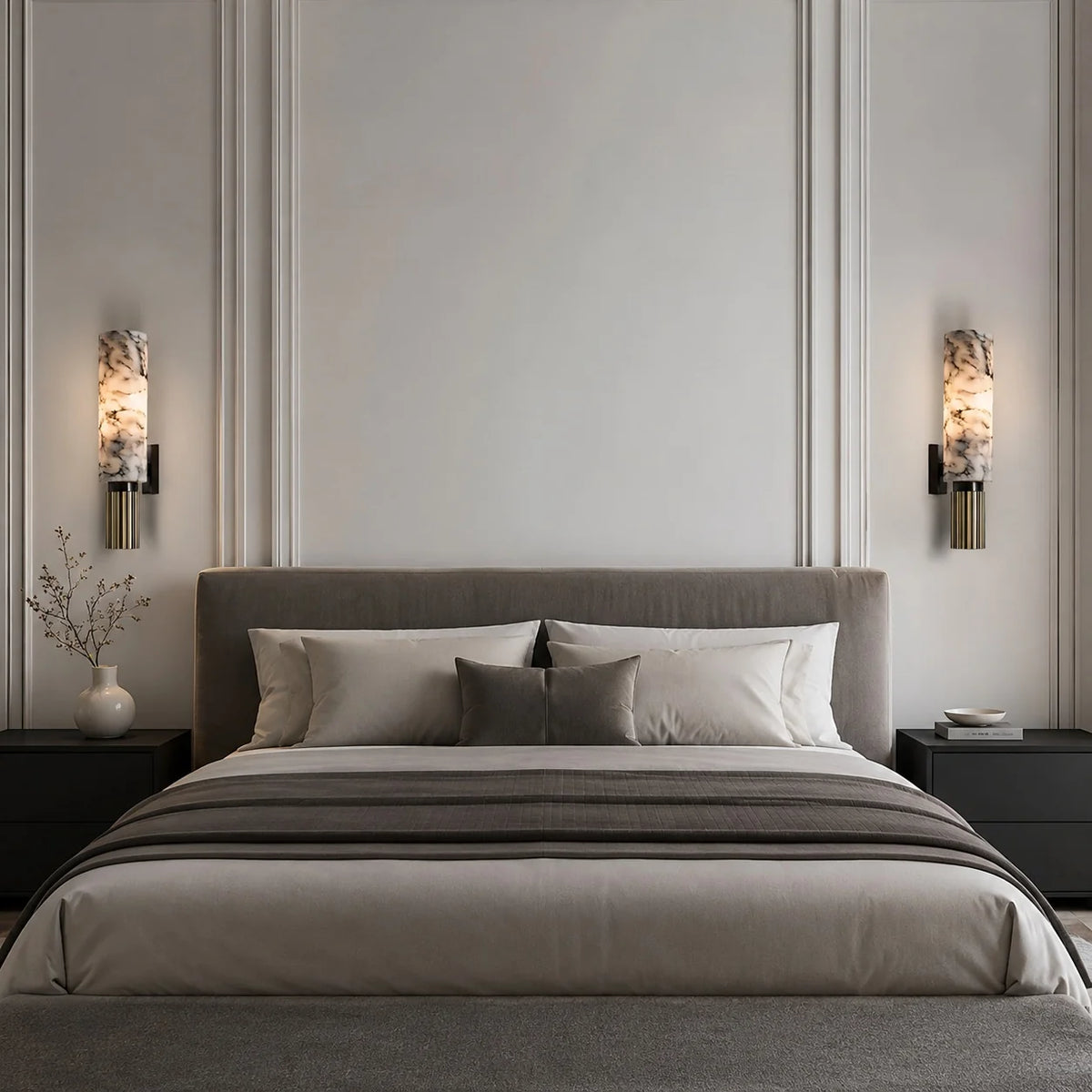 Wall Light Polished Marble Hardwired LED
