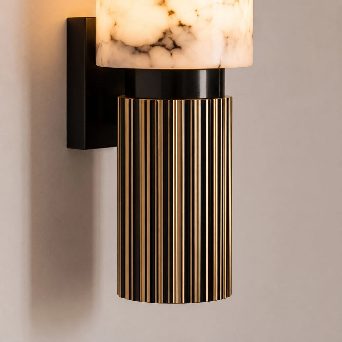 Wall Light Polished Marble Hardwired LED