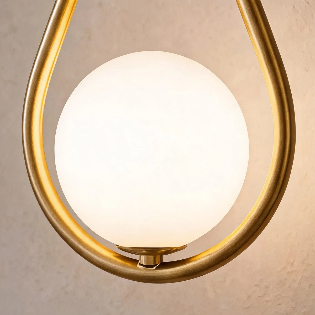 Wall Sconce Adjustable Brass & Glass LED Compatible