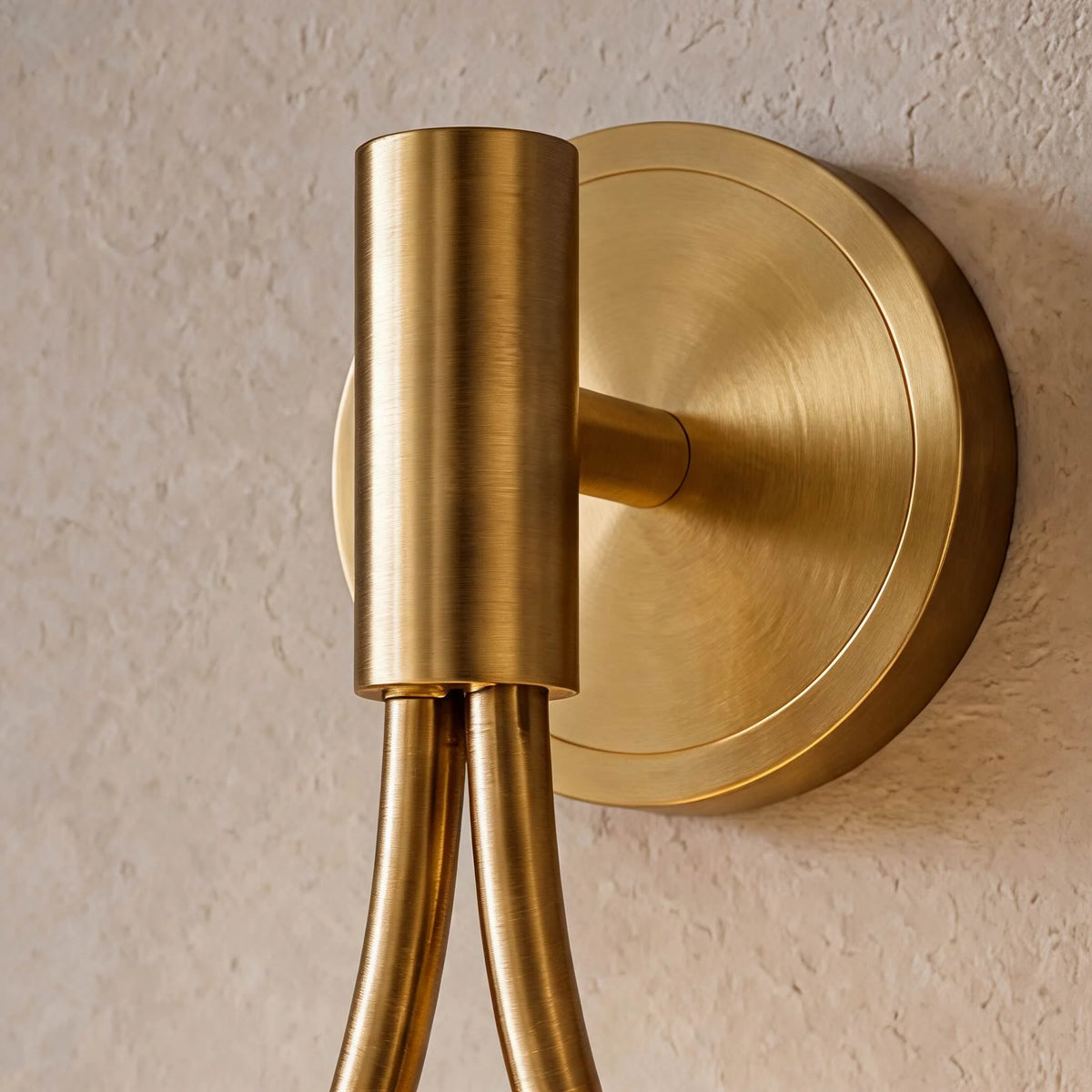 Wall Sconce Adjustable Brass & Glass LED Compatible