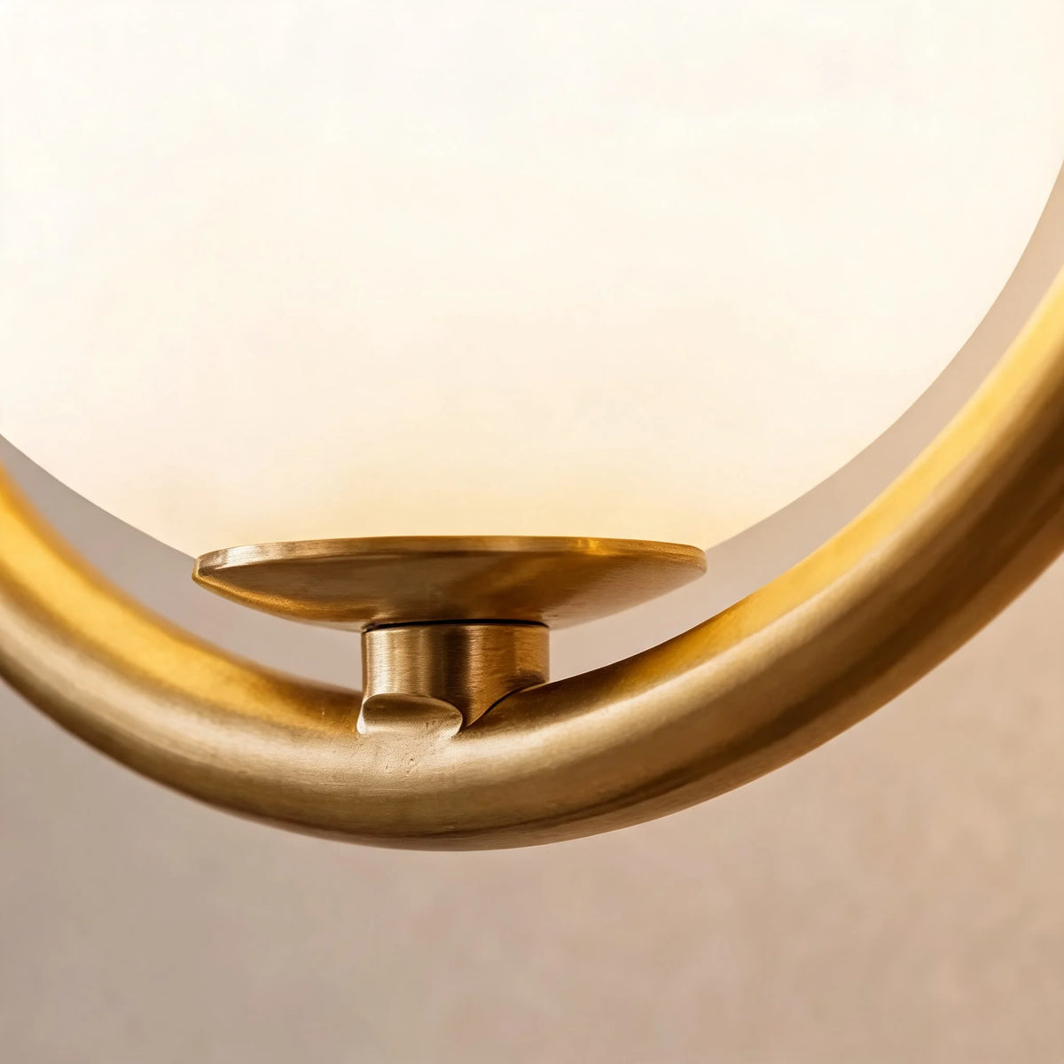 Wall Sconce Adjustable Brass & Glass LED Compatible