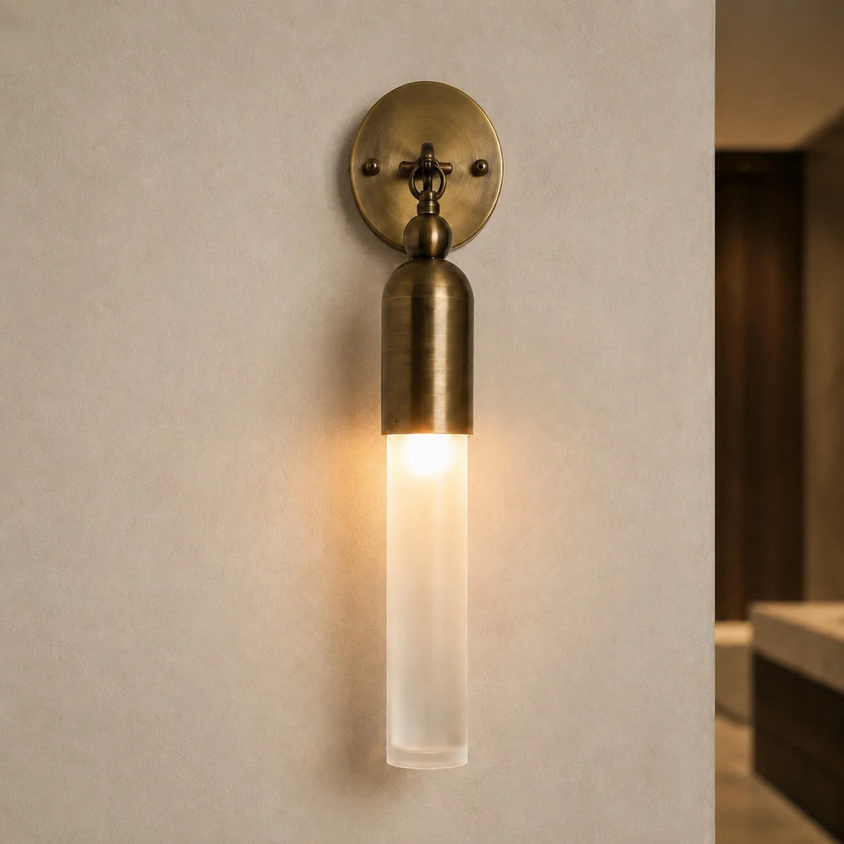 Wall Sconce Adjustable LED Metal Glass Shade