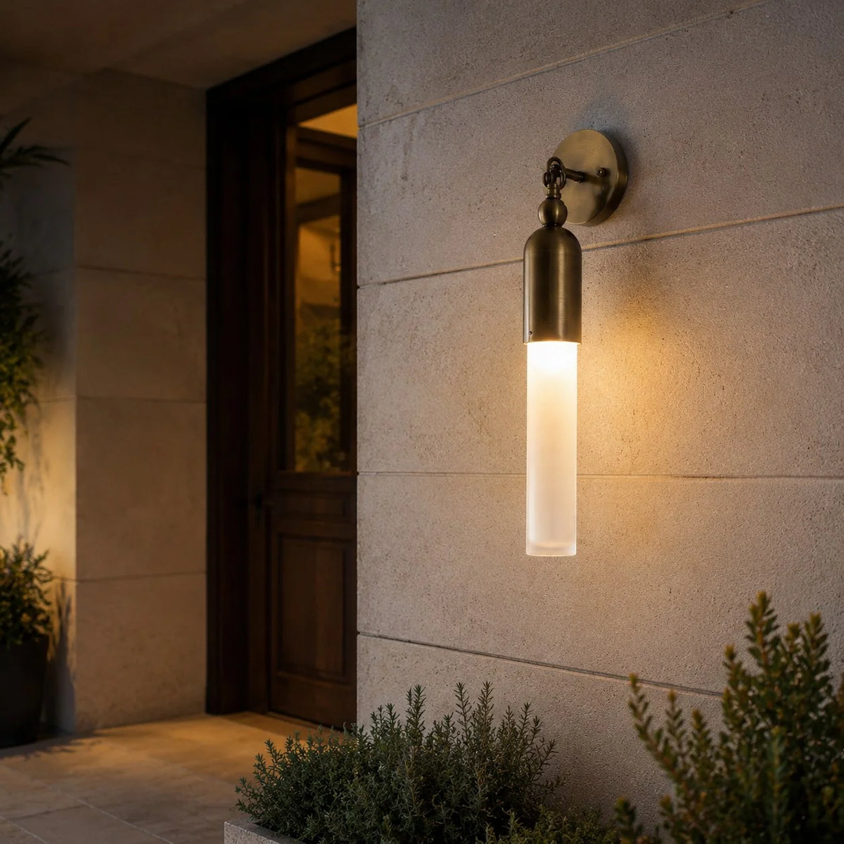 Wall Sconce Adjustable LED Metal Glass Shade