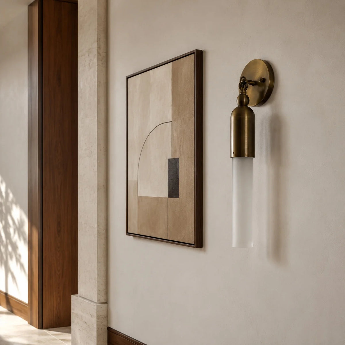 Wall Sconce Adjustable LED Metal Glass Shade