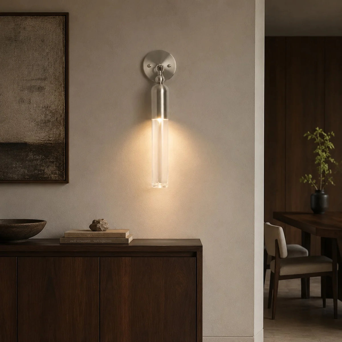 Wall Sconce Adjustable LED Metal Glass Shade