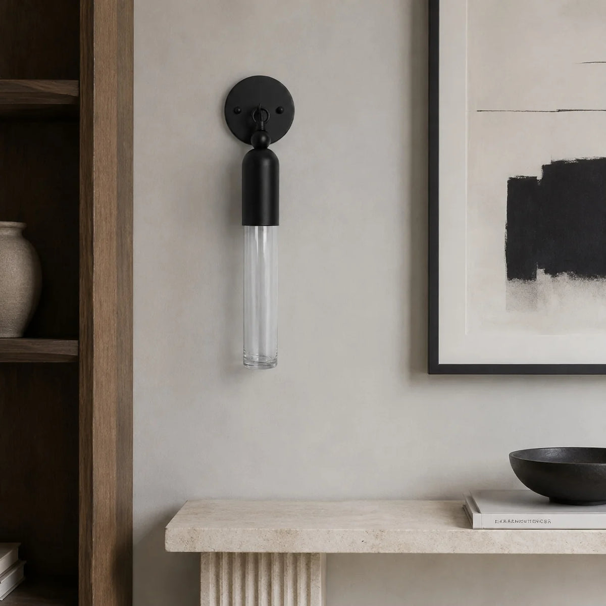 Wall Sconce Adjustable LED Metal Glass Shade