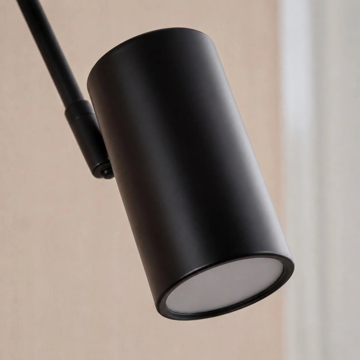 Wall Sconce Adjustable Swing Arm Matte Black & Gold