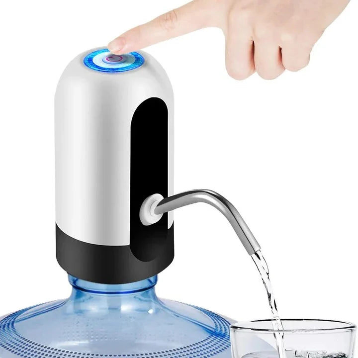 Water Dispenser One-Button USB Rechargeable Stainless Steel Spout