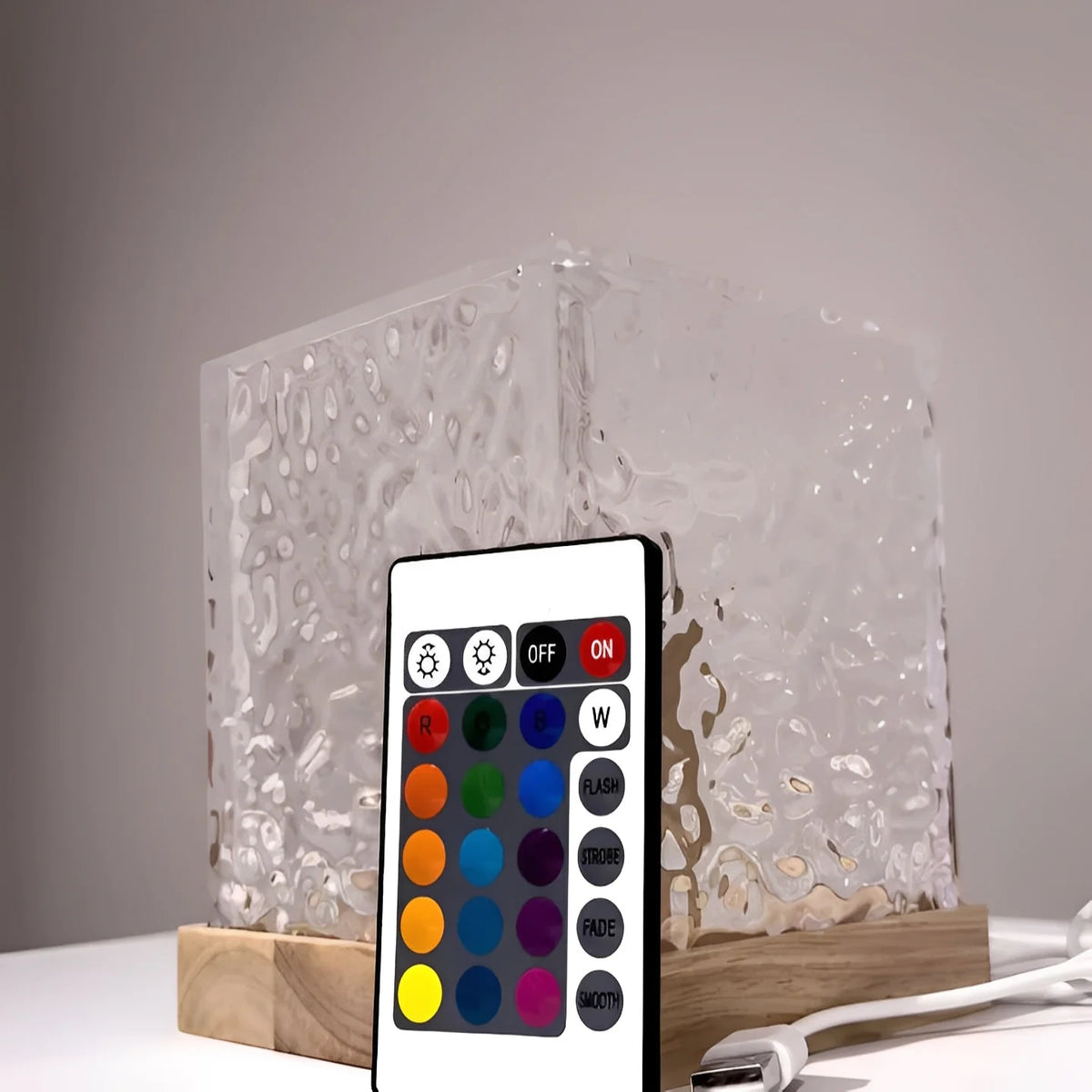 Wave Projector Light 16-Color Remote & Adjustable Brightness
