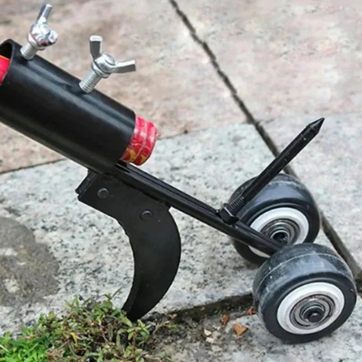 Weed Puller Tool Adjustable Angle Narrow Metal Blade