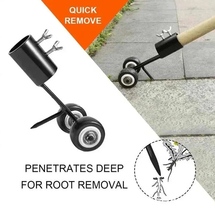 Weed Puller Tool Adjustable Angle Narrow Metal Blade