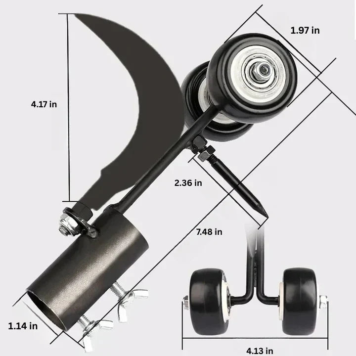 Weed Puller Tool Adjustable Angle Narrow Metal Blade