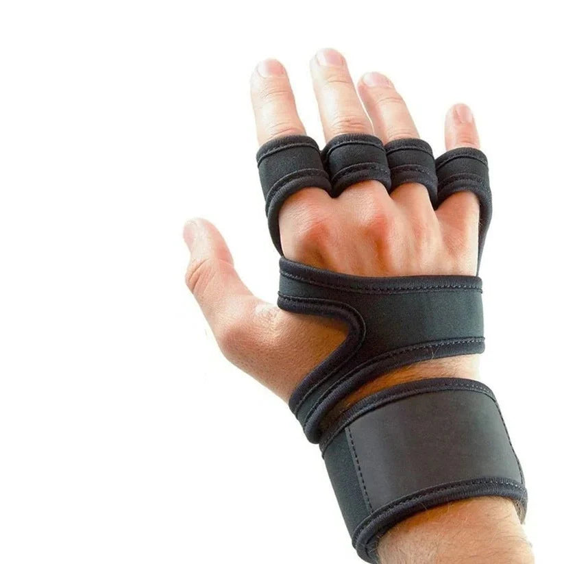 Weightlifting Gloves Fingerless Ventilated Padded Palm & Reinforced Seams