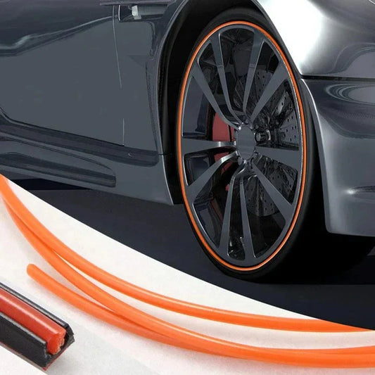 Wheel Rim Protector Durable Rubber Peel-And-Stick 8 Meter Roll