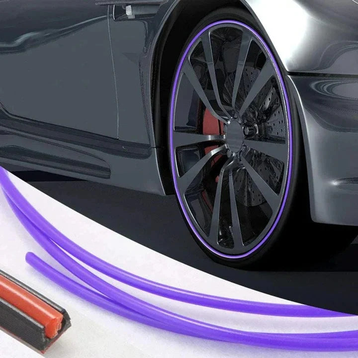 Wheel Rim Protector Durable Rubber Peel-And-Stick 8 Meter Roll